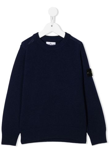 Stone Island Junior Maglione con applicazione - Blu