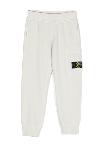 Stone Island Junior logo-print track pants - Toni neutri