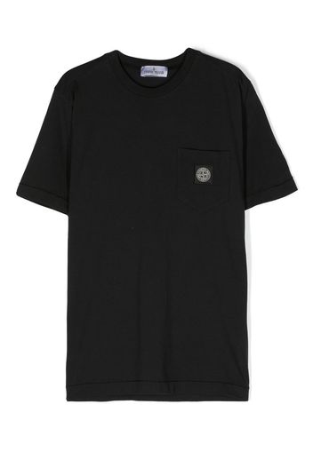 Stone Island Junior patch-pocket T-shirt - Nero