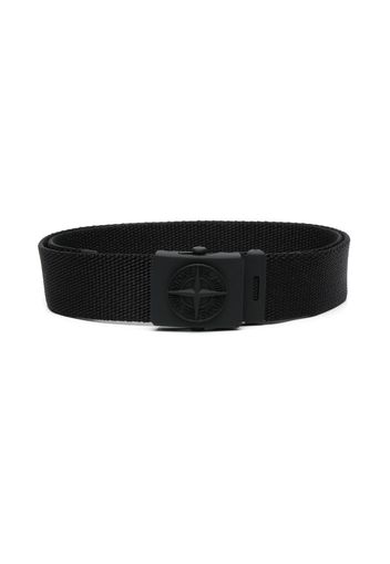 Stone Island Junior signature Compass-motif belt - Nero