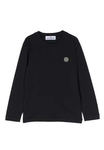 Stone Island Junior T-shirt con applicazione Compass - Blu