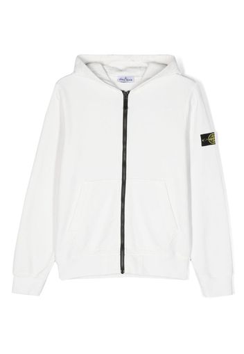 Stone Island Junior Giacca con motivo Compass - Bianco