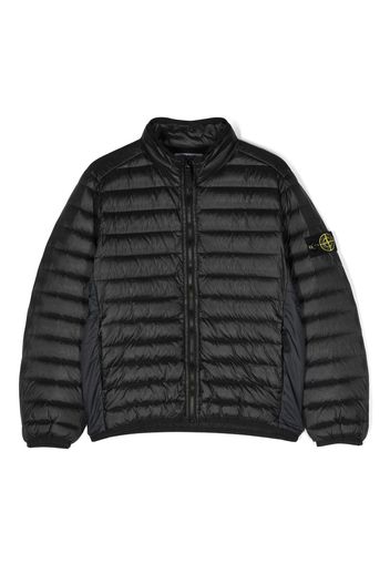 Stone Island Junior Piumino con applicazione Compass - Nero