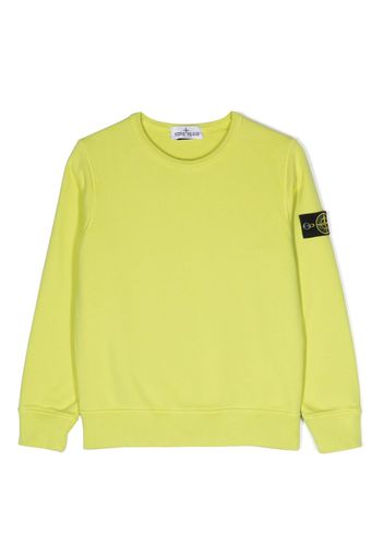 Stone Island Junior Felpa con motivo Compass - Verde