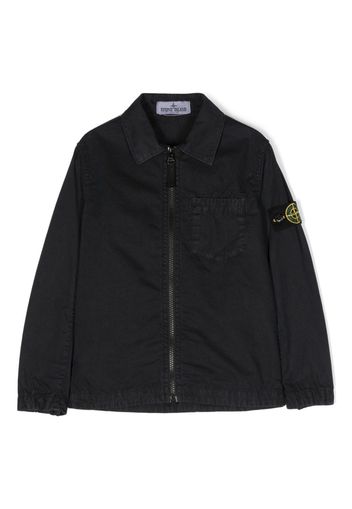 Stone Island Junior Compass-badge denim jacket - Blu