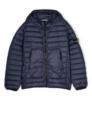 Stone Island Junior Piumino con cappuccio - Blu