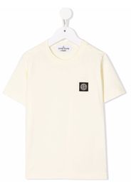 Stone Island Junior chest logo-patch T-shirt - Giallo