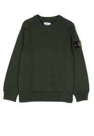 Stone Island Junior knitted logo jumper - Verde