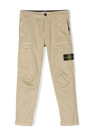 Stone Island Junior Compass-motif cargo trousers - Toni neutri