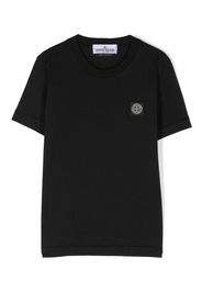 Stone Island Junior Compass-motif cotton T-Shirt - Nero