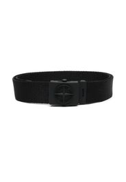 Stone Island Junior signature Compass-motif belt - Nero