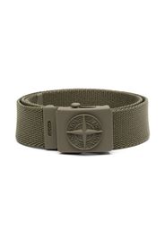 Stone Island Junior Cintura con logo goffrato - Verde