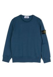 Stone Island Junior Compass-badge cotton sweatshirt - V0022