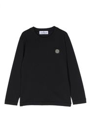 Stone Island Junior T-shirt con applicazione Compass - Blu