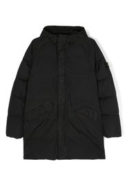 Stone Island Junior Piumino con motivo Compass - Nero