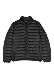 Stone Island Junior Piumino con applicazione Compass - Nero