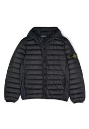 Stone Island Junior Piumino con cappuccio - Blu