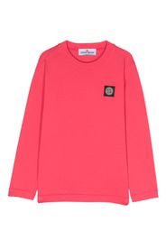 Stone Island Junior Compass-motif cotton sweatshirt - Rosa