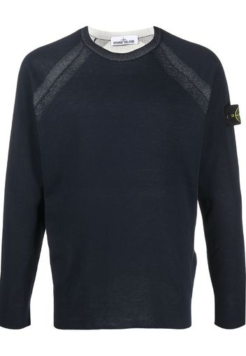 reversible crew neck sweatshirt