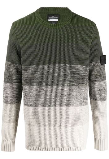 knitted colour blocked jumper