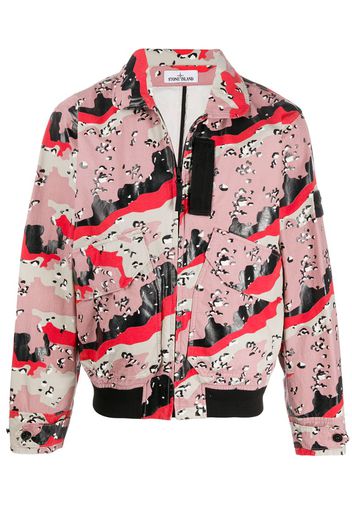 abstract print jacket