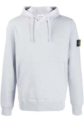 logo patch drawstring hoodie