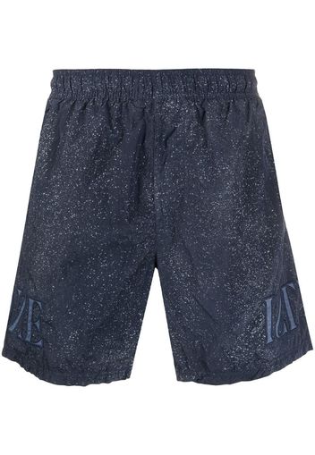 speckle print swim shorts