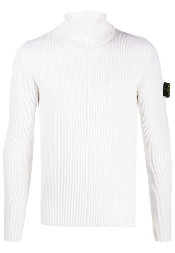 logo roll-neck jumper