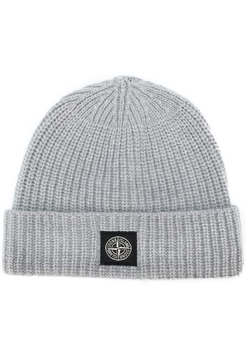 ribbed wool beanie hat