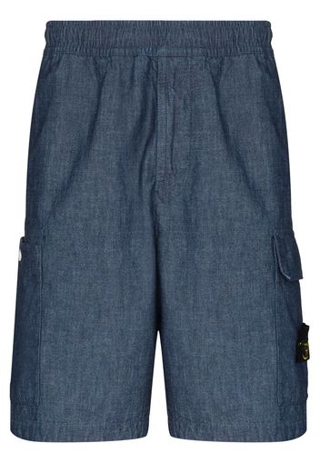 Stone Island Chambray Bermuda shorts - Blu