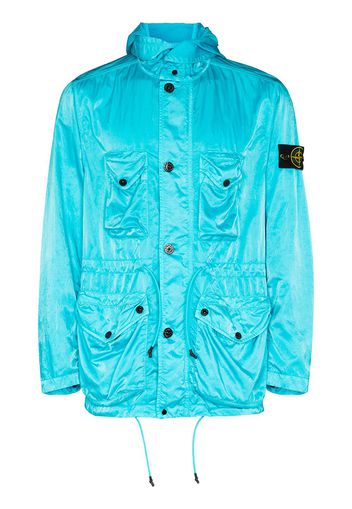 Stone Island SI NYLON RASO GARMENT DYED JKT HD BLU