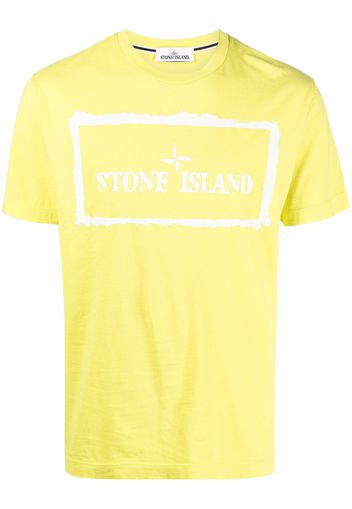 Stone Island T-shirt con stampa - Giallo