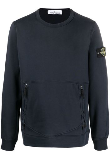 Stone Island Felpa con applicazione - Blu