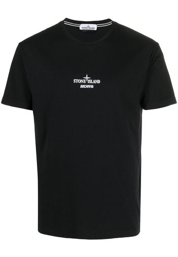 Stone Island T-shirt con stampa - Nero