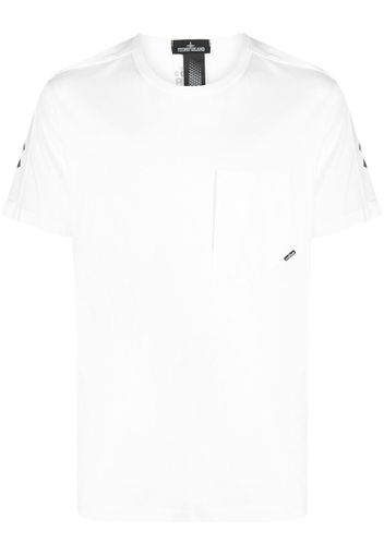 Stone Island Shadow Project graphic-print crew-neck T-shirt - Bianco