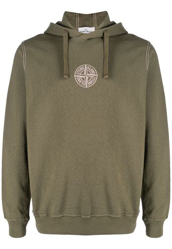 Stone Island Felpa con ricamo - Verde