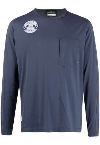 Stone Island Shadow Project Top a maniche lunghe - Blu