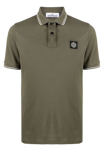 Stone Island Polo con applicazione - Verde