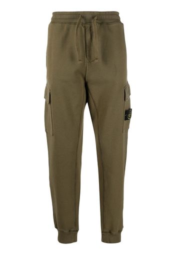 Stone Island Pantaloni sportivi con applicazione - Verde