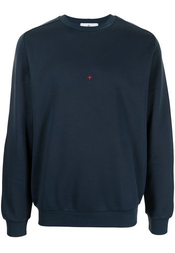 Stone Island Marina logo-embroidered sweatshirt - Blu