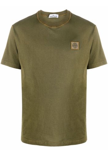 Stone Island T-shirt con applicazione - Verde