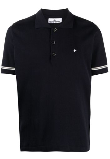 Stone Island Polo con ricamo - Blu