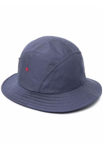 Stone Island logo-print bucket hat - Blu