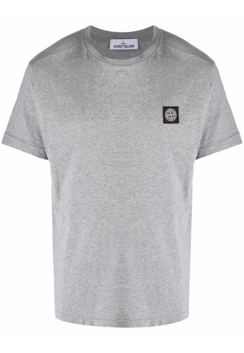 Stone Island logo patch T-shirt - Grigio