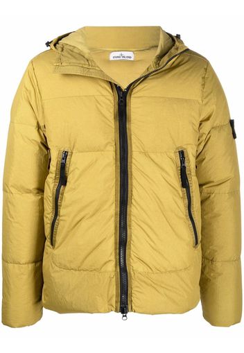 Stone Island logo-patch puffer jacket - Verde