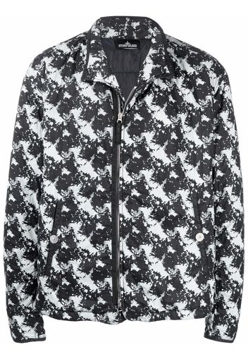 Stone Island Shadow Project graphic print bomber jacket - Nero