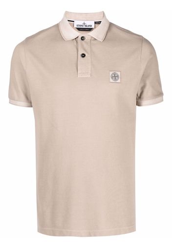 Stone Island Polo con logo - Toni neutri