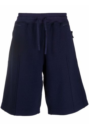 Stone Island Shadow Project drawstring-waist track shorts - Blu