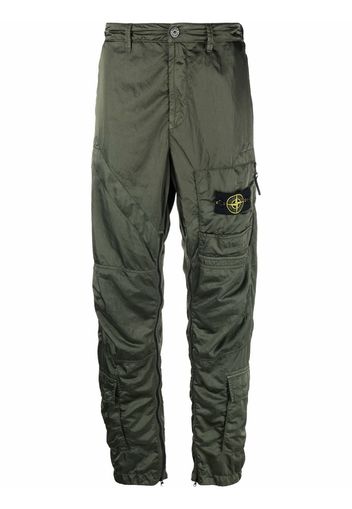 Stone Island logo-patch track pants - Verde