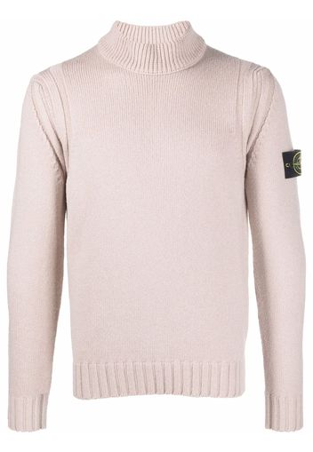 Stone Island sleeve logo-patch jumper - Rosa